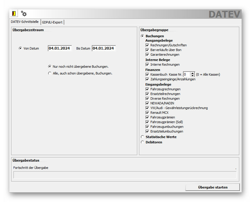 digitaler belegversand datenübergabefibu